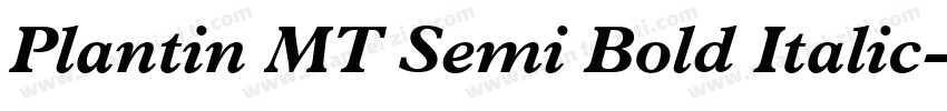 Plantin MT Semi Bold Italic字体转换
